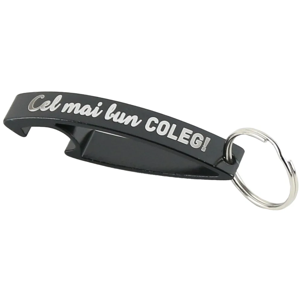 Breloc cu desfacator de sticle "Cel mai bun Coleg", 6.5 CM, negru