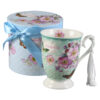 Cana ceramica 300 ml "Beautiful Life", cu franjuri, in cutie decorativa