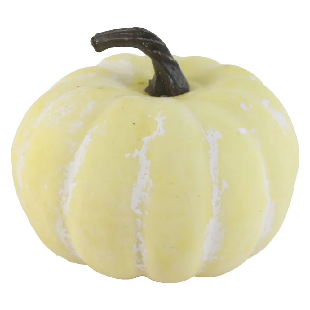 Dovleac decorativ din polifoam 12 x 8 cm, crem
