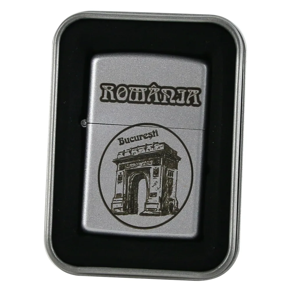 Bricheta metalica cu Arcul de Triumf, Bucuresti 4 x 5.5 cm, Romania