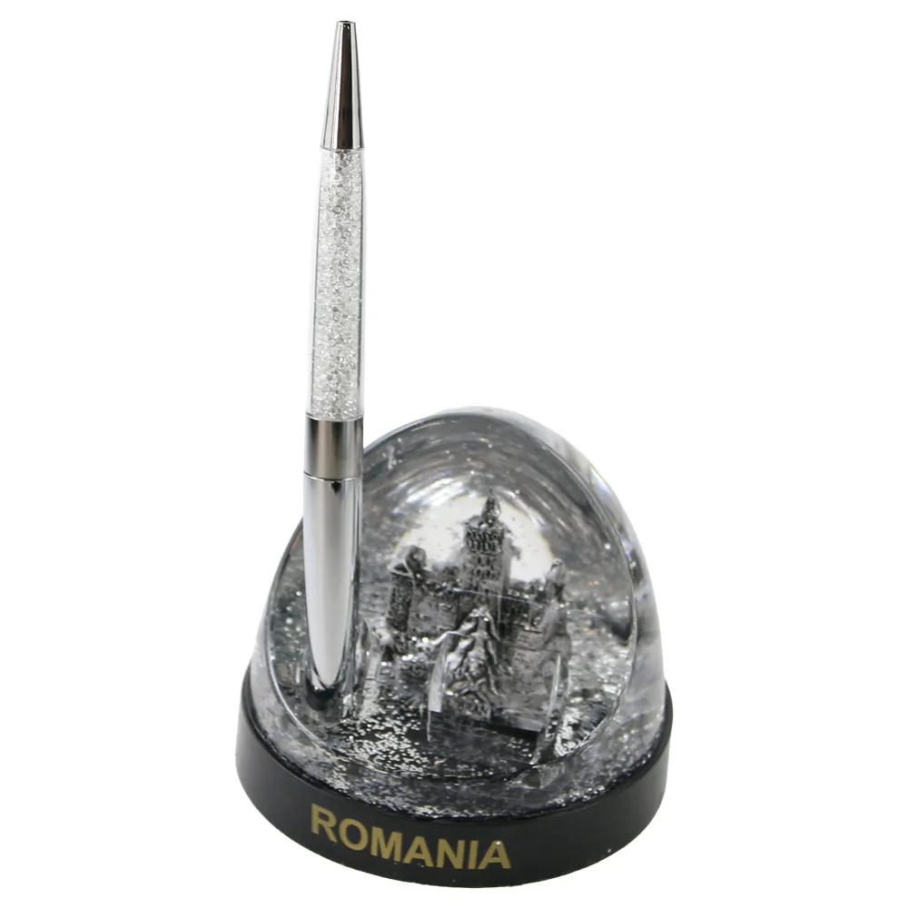 Suport de creioane Castelul Bran 9x8 CM, "Romania" - imagine 3