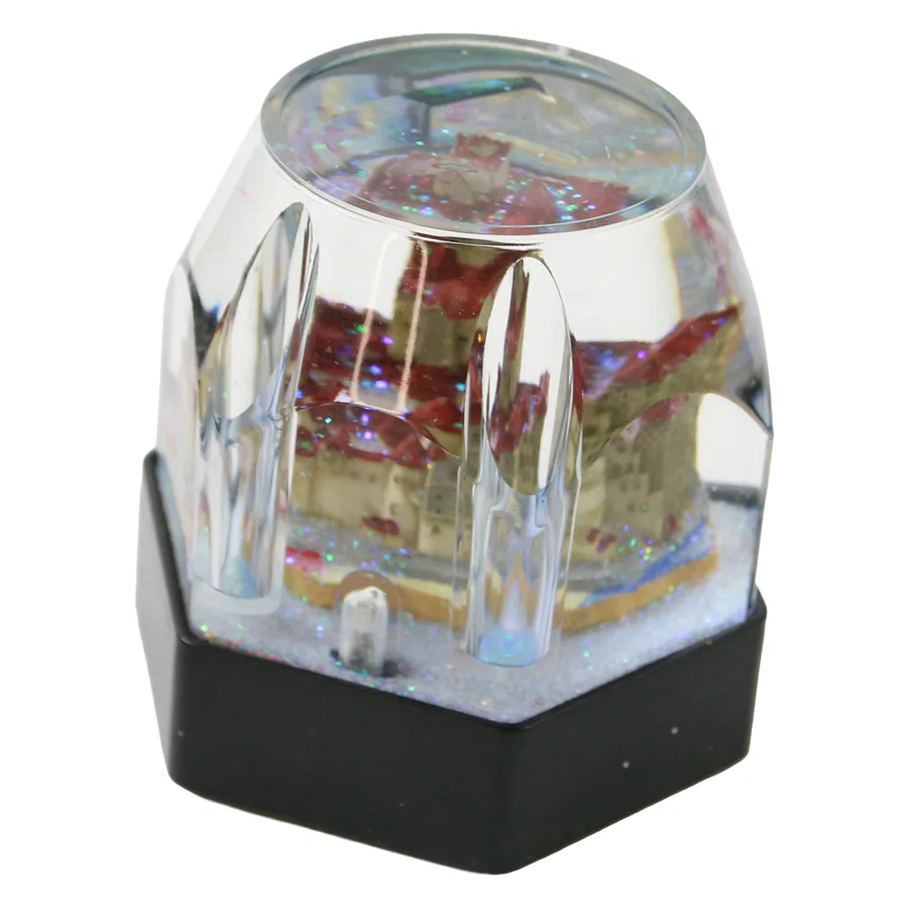 Suport pentru creioane "Castelul Bran" 8.5 x 8 cm muzical cu LED - imagine 2