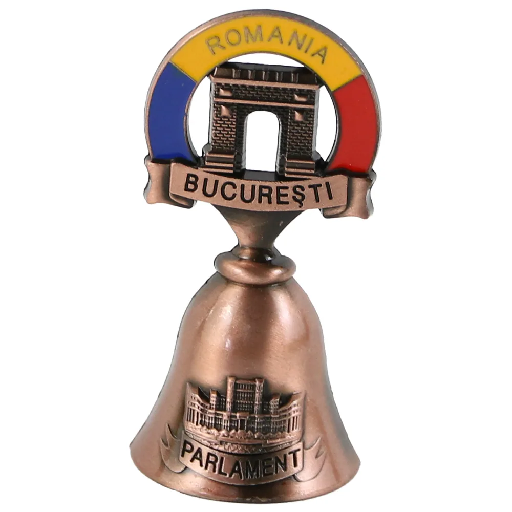Magnet de frigider Clopotel "Bucuresti" 4x7.5 CM, din metal, Parlament - imagine 3