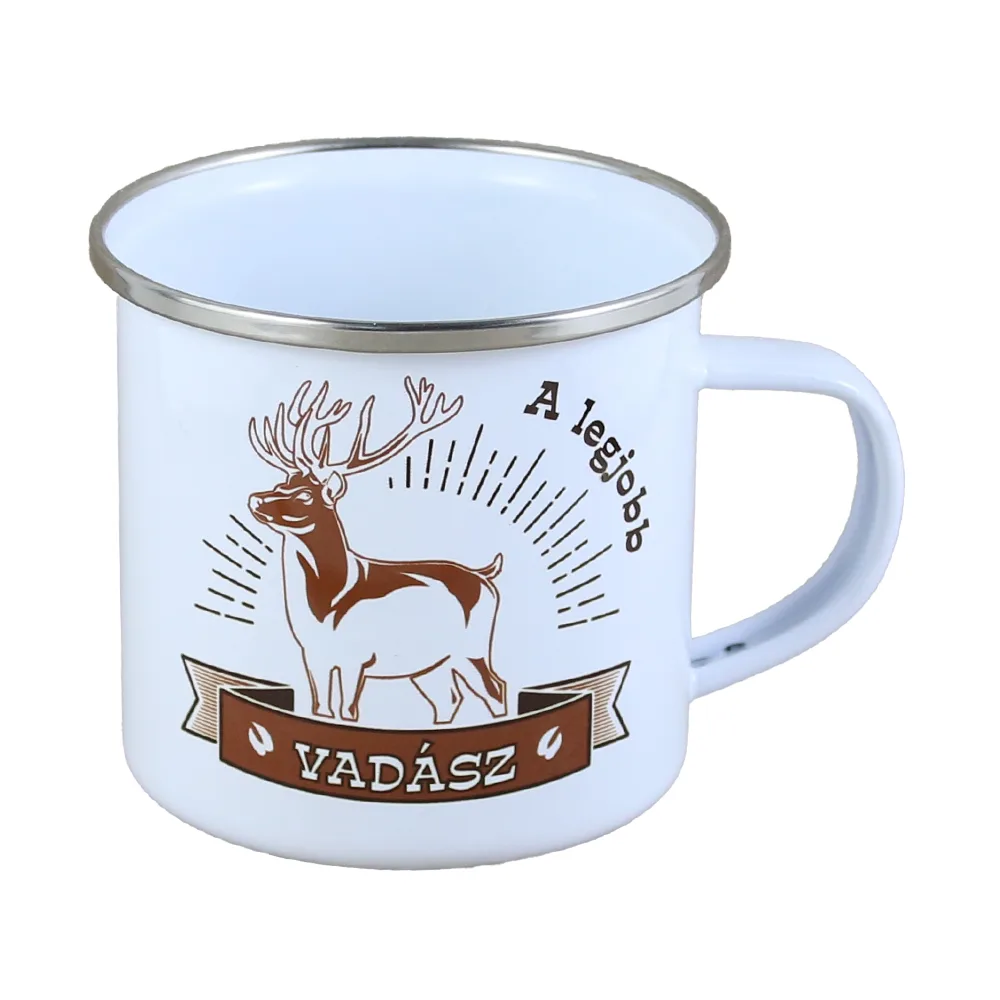 Cana metalica emailata 240 ml "A legjobb Vadasz"
