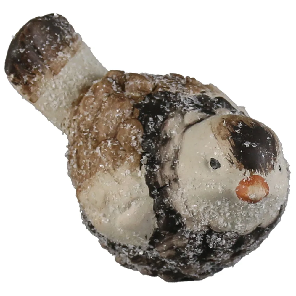 Figurina Pasare din ceramica cu glitter 10x6 CM