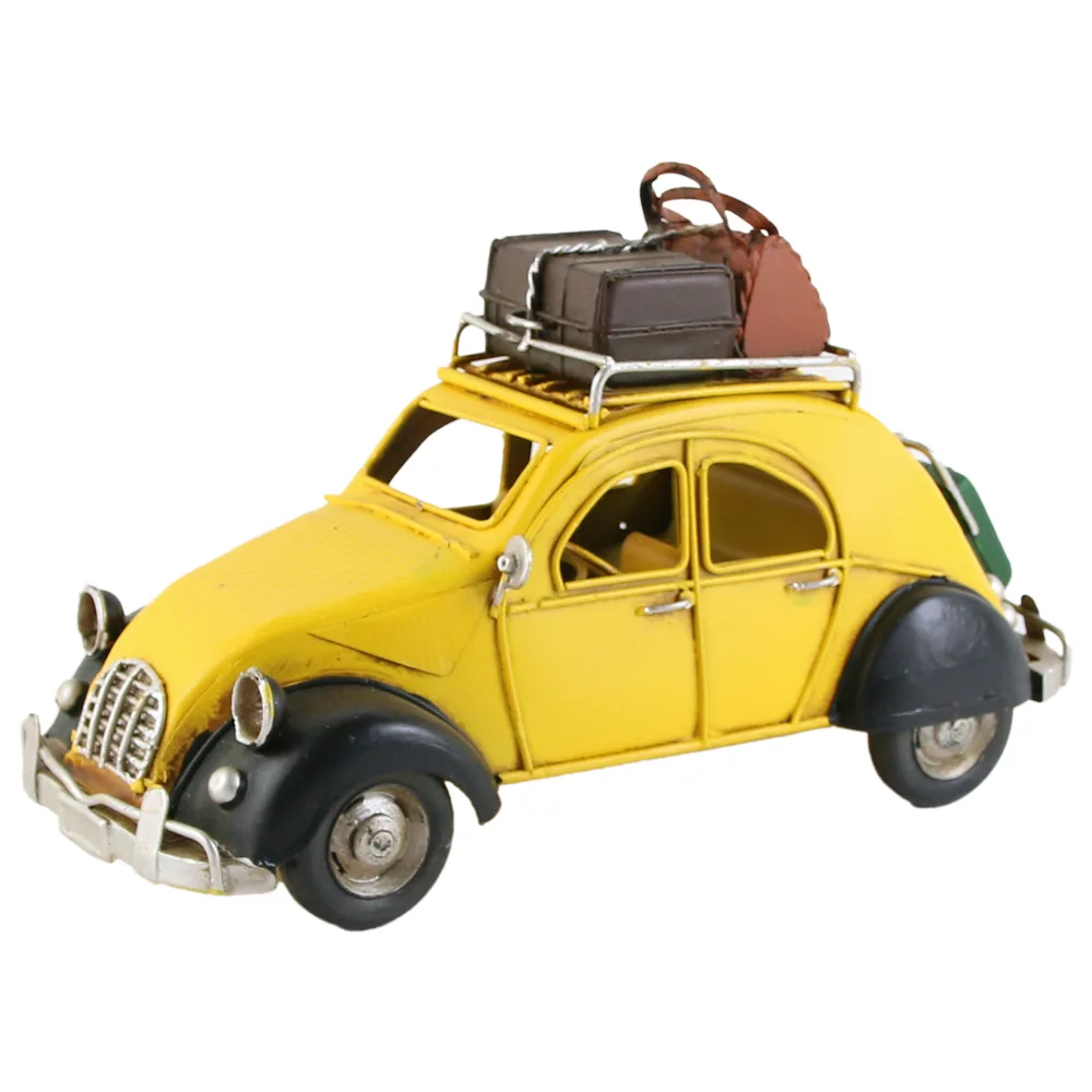 Masina decorativa retro, din metal 26x11x15 CM - imagine 2