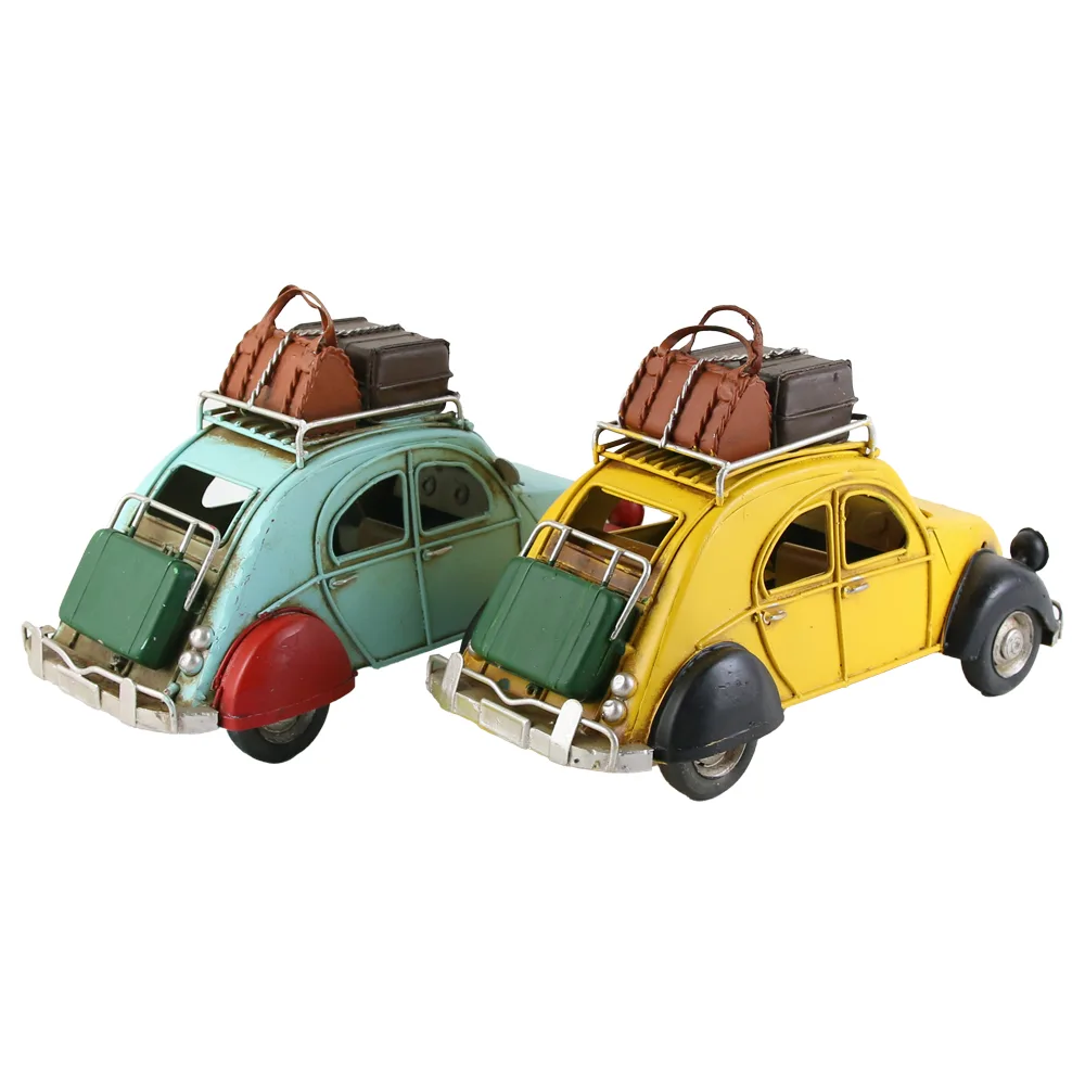 Masina decorativa retro, din metal 26x11x15 CM - imagine 3
