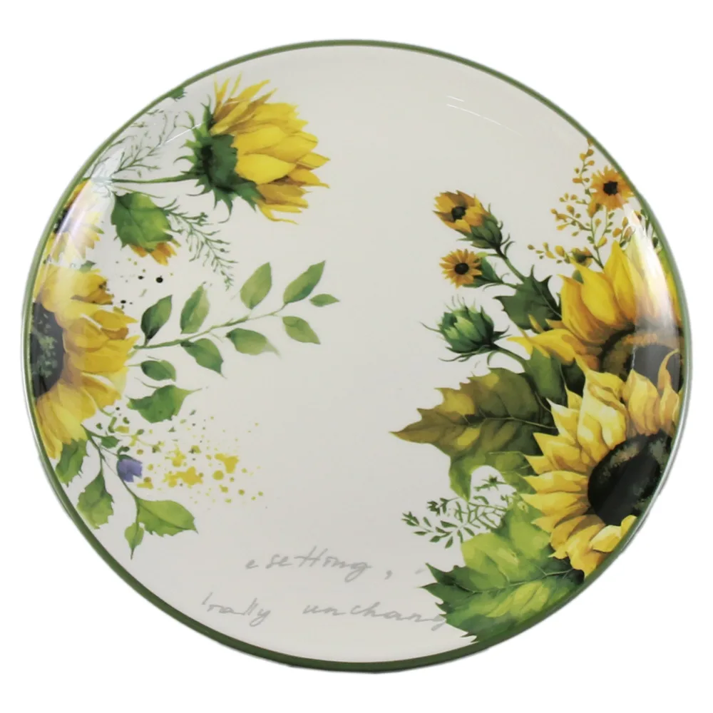 Farfurie din ceramica 20 CM, Floare soarelui, in cutie