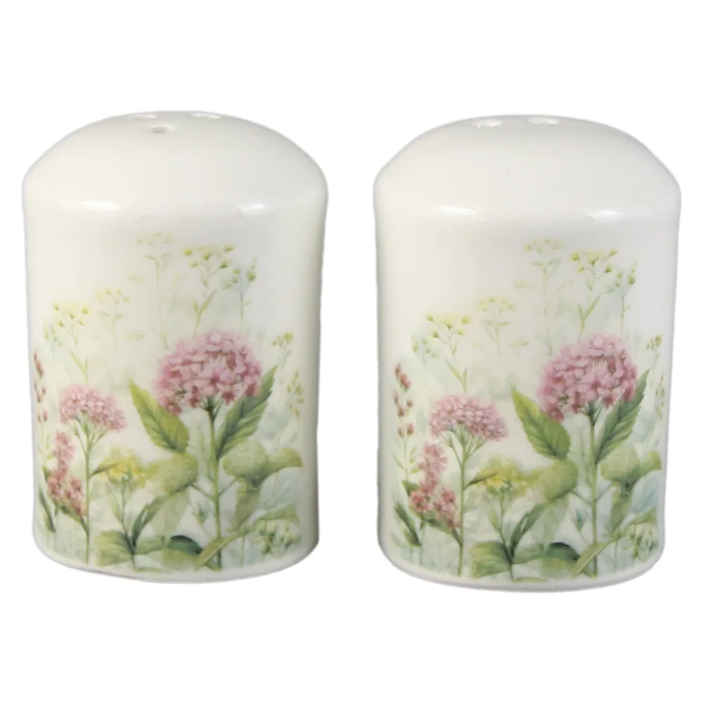 Set solnita cu pipernita din ceramica, Flori de camp
