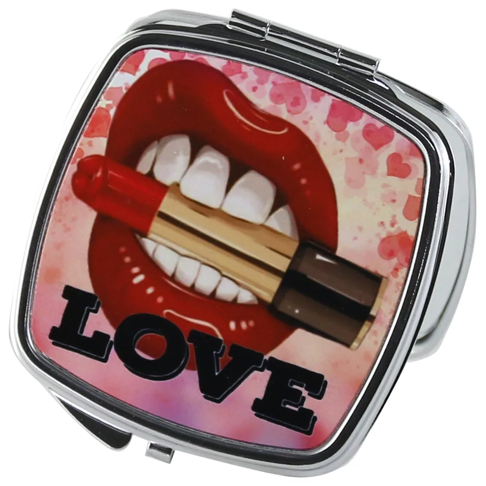 Oglinda de buzunar "Love", ruj 7 CM