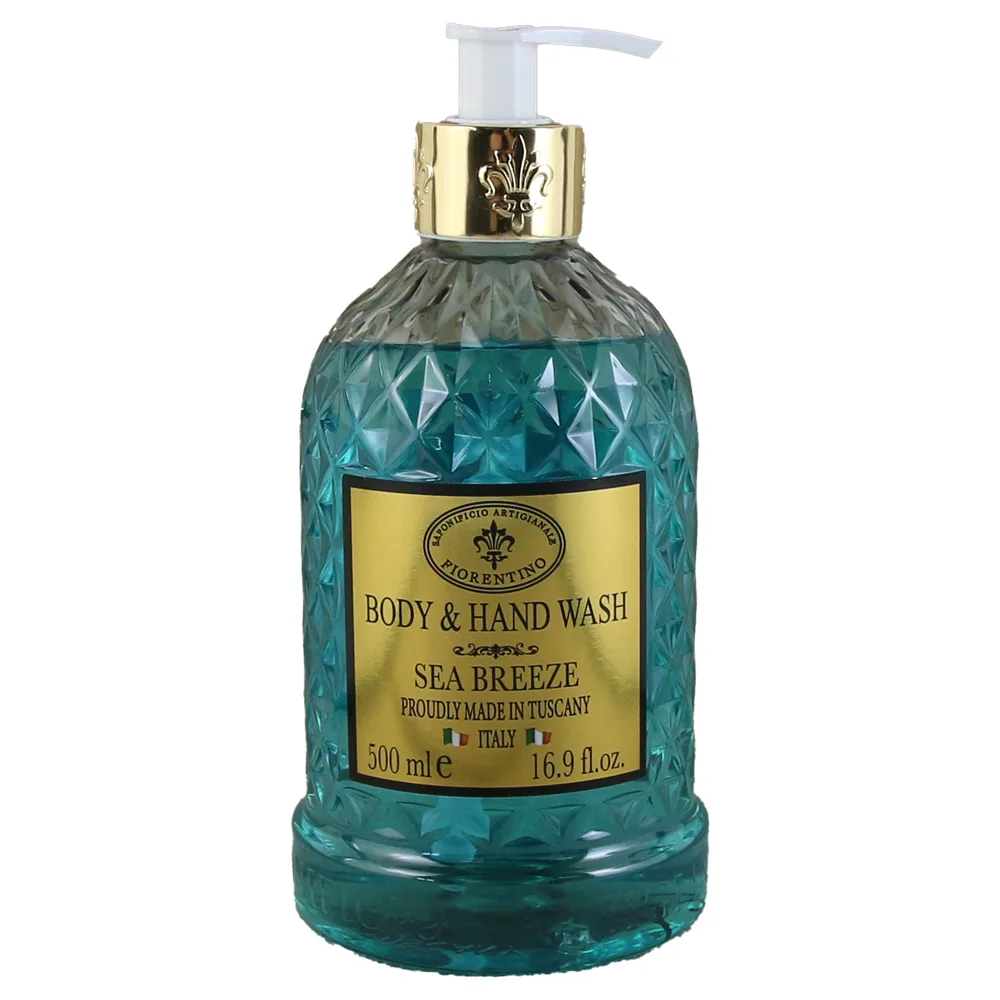 Sapun lichid & Gel de dus Sea Breeze, 500 ml, Saponificio Artigianale Fiorentino