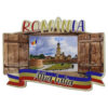 Magnet frigider din lemn "Romania" 9x6.5 CM, Alba Iulia