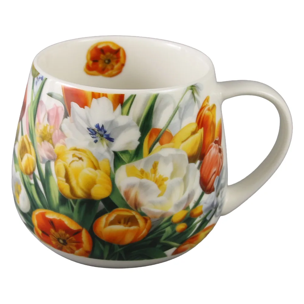 Cana din portelan 430 ml "Tulipany" in cutie decorativa - imagine 2