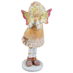Figurina cu aripi Fluture 4x10 CM, Portocaliu, din rasina
