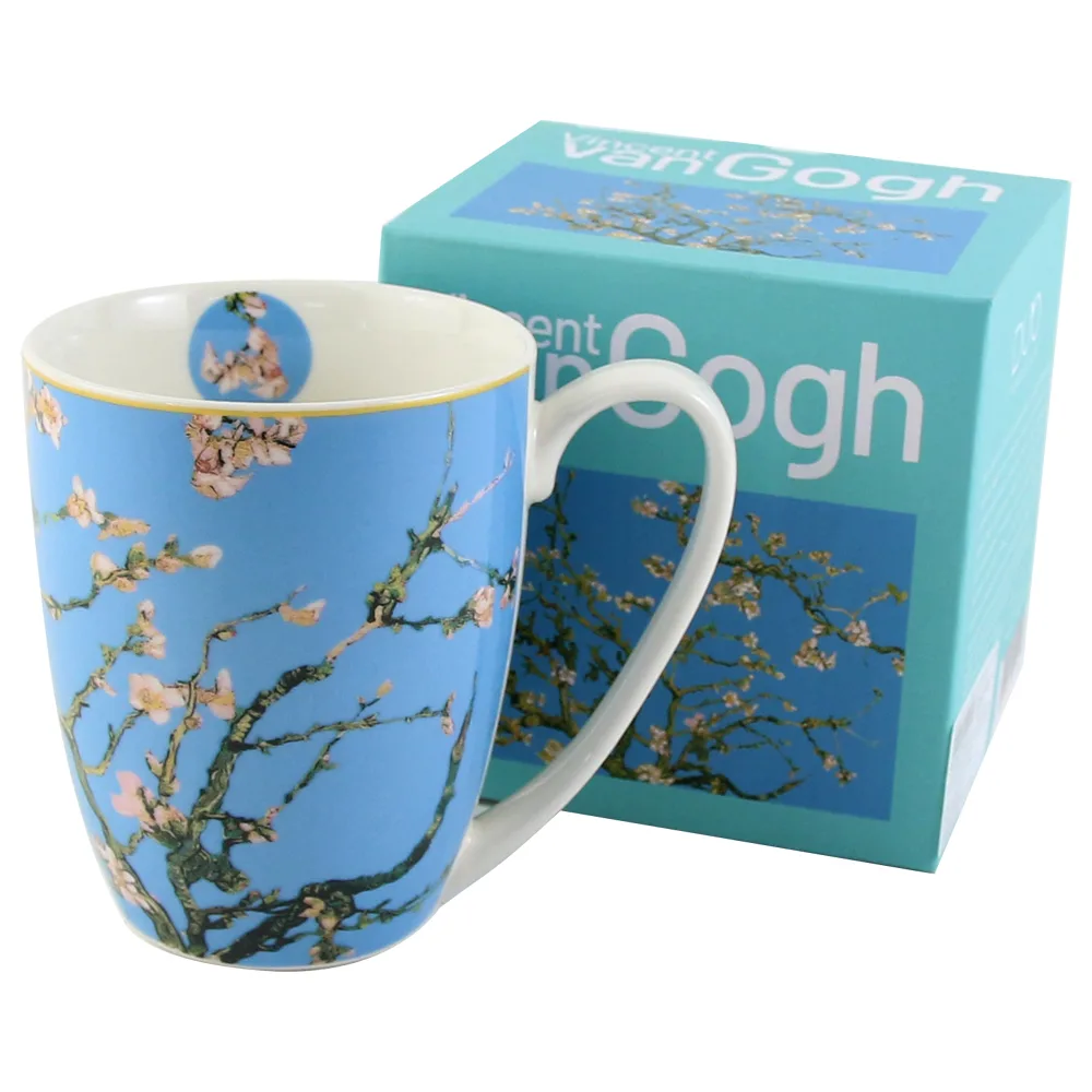 Cana portelan 360 ml, "Almond Blossom" de V. van Gogh, in cutie decorativa