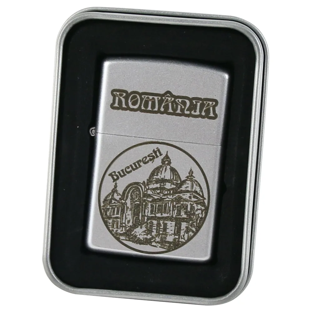 Bricheta metalica Ateneul Roman, Bucuresti, Romania 3 x 5 cm