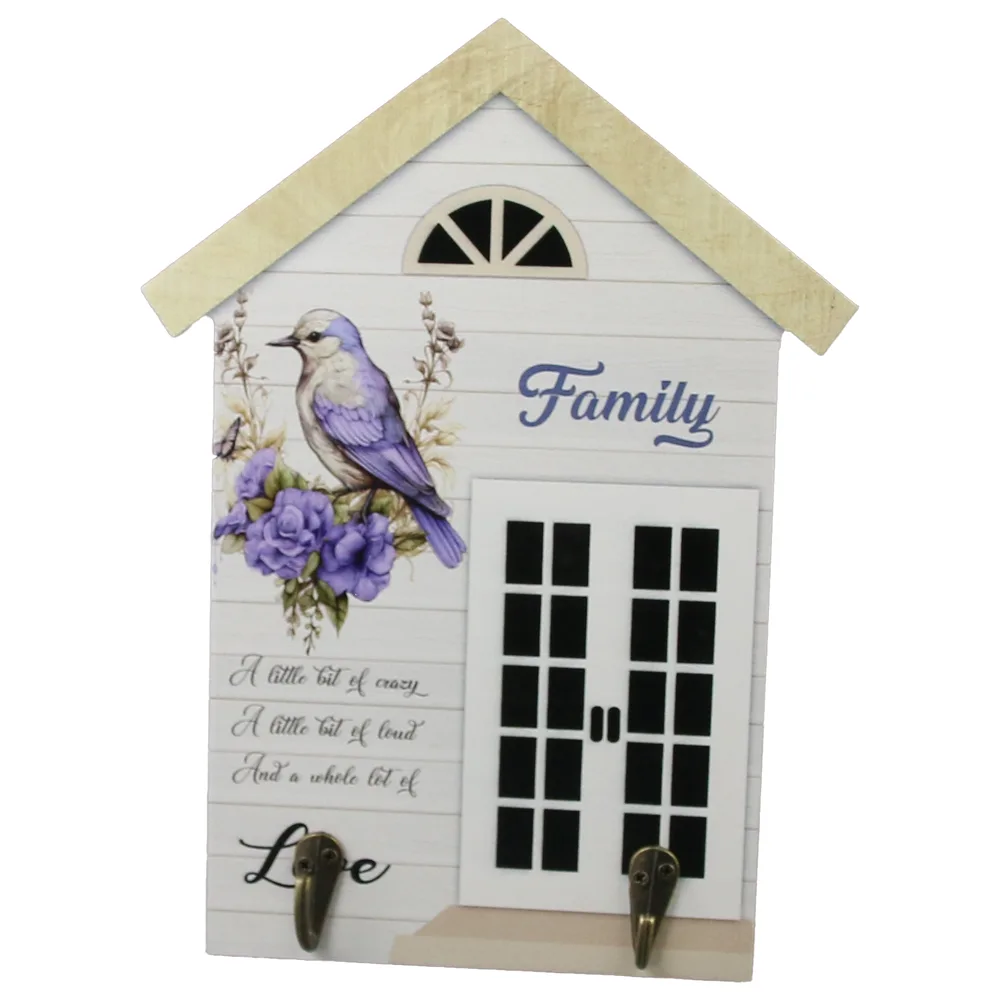 Suport pentru chei din lemn "Home Sweet Home", 19.5x26 CM - imagine 3