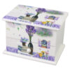 Cutie de bijuterii muzicala din lemn 13 x 9 x 9 cm, Lavender