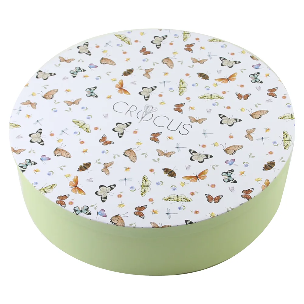 Set 6 cesti cu farfurii, din portelan "Butterflies", 250 ml, in cutie decorativa - imagine 2