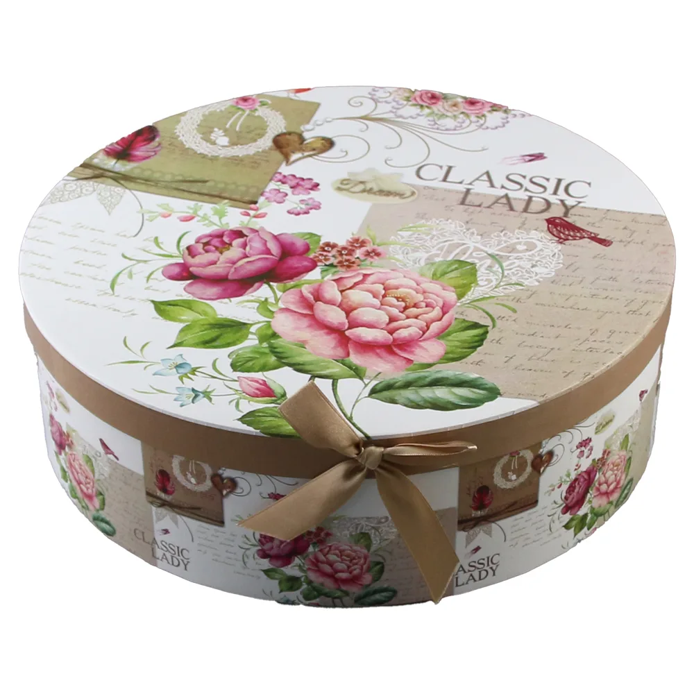 Set 6 cesti din ceramica cu farfurii, 220 ml, "Classic Lady", in cutie cadou - imagine 2