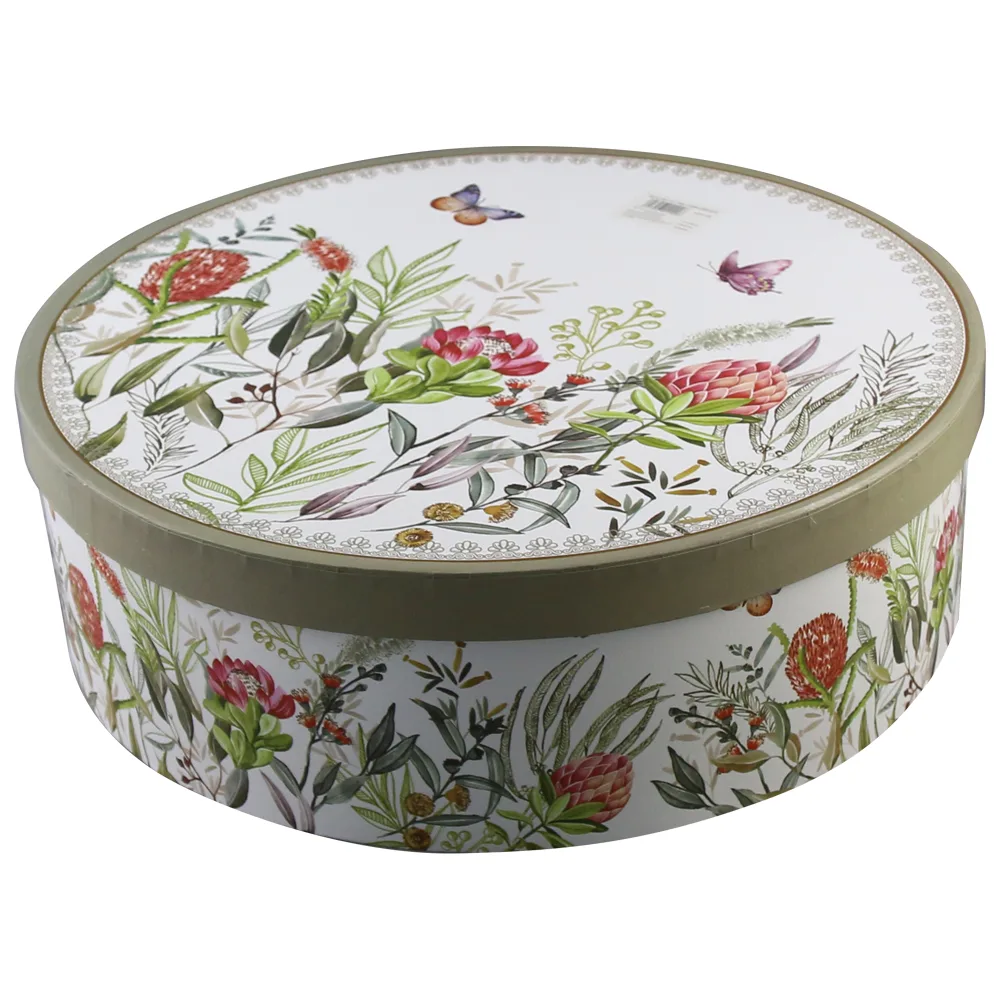 Set 6 cesti din ceramica cu farfurii, 150 ml, Flori de camp, in cutie cadou - imagine 2