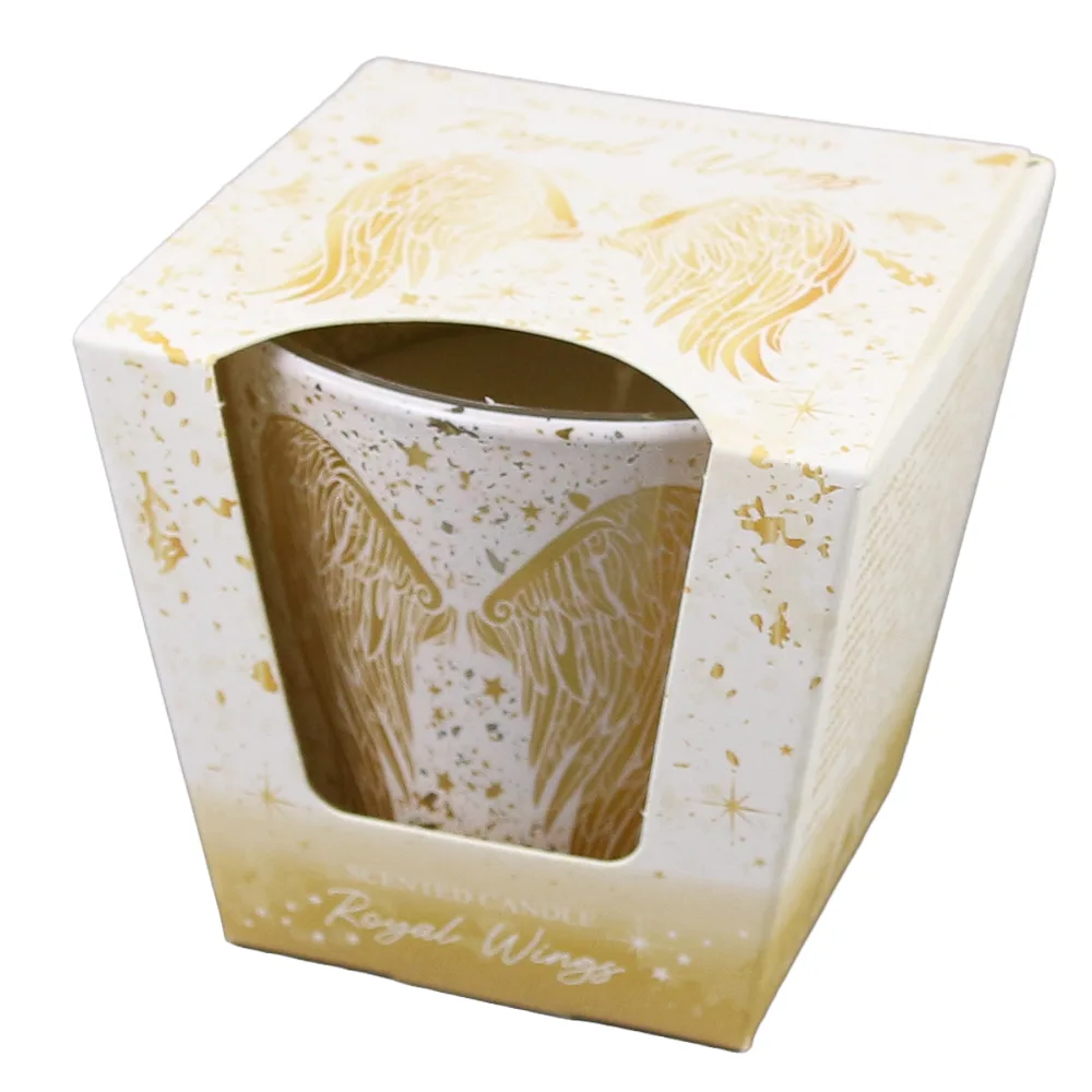 Lumanare de Craciun parfumata in pahar 115 gr, Royal Wings