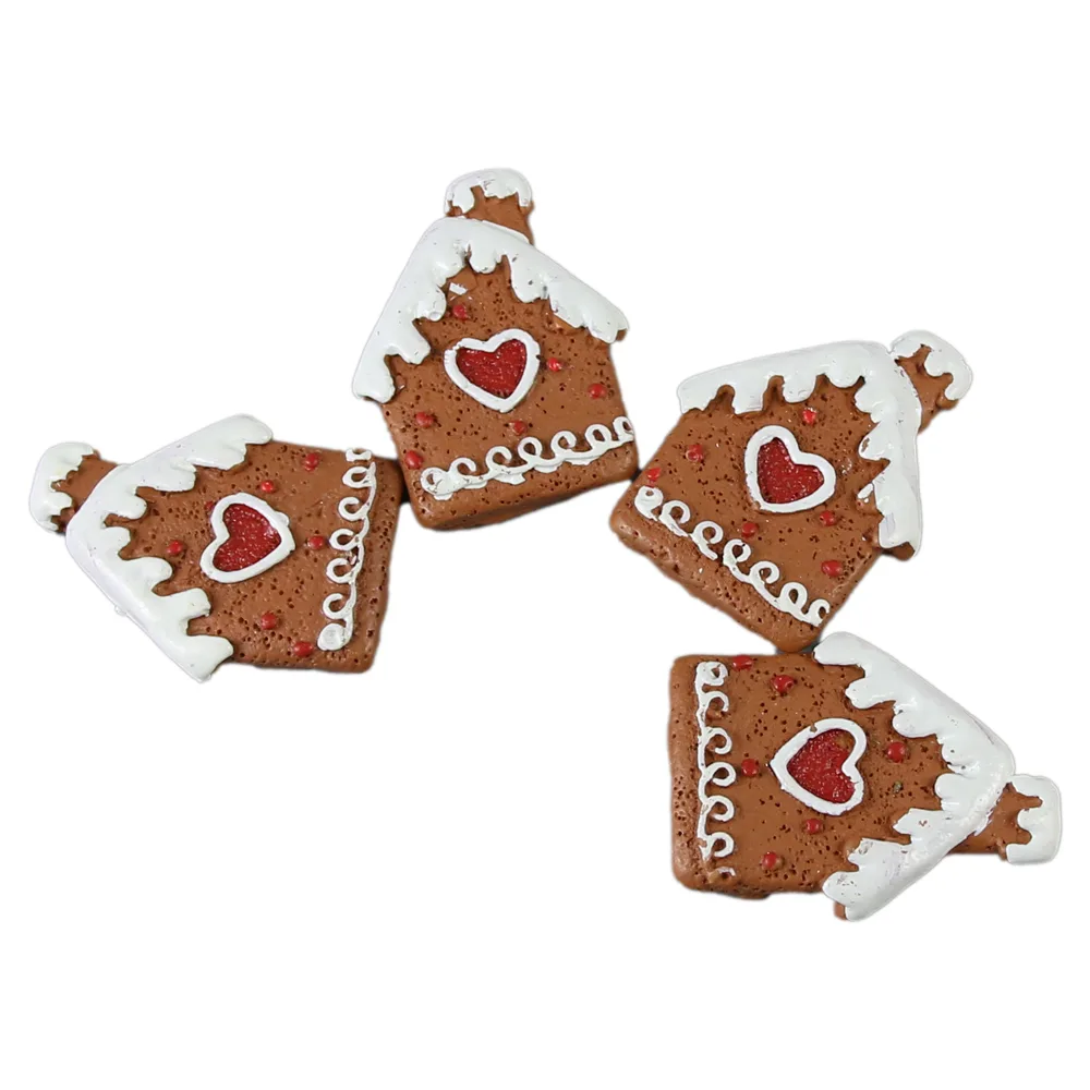 Set 4 casute Turta dulce din rasina 4 CM