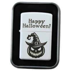 Bricheta metalica "Happy Halloween!" 4 x 5.5 cm, Dovleac