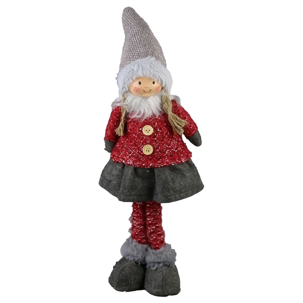 Figurina Copil din textil 45 CM, Bordo - imagine 2