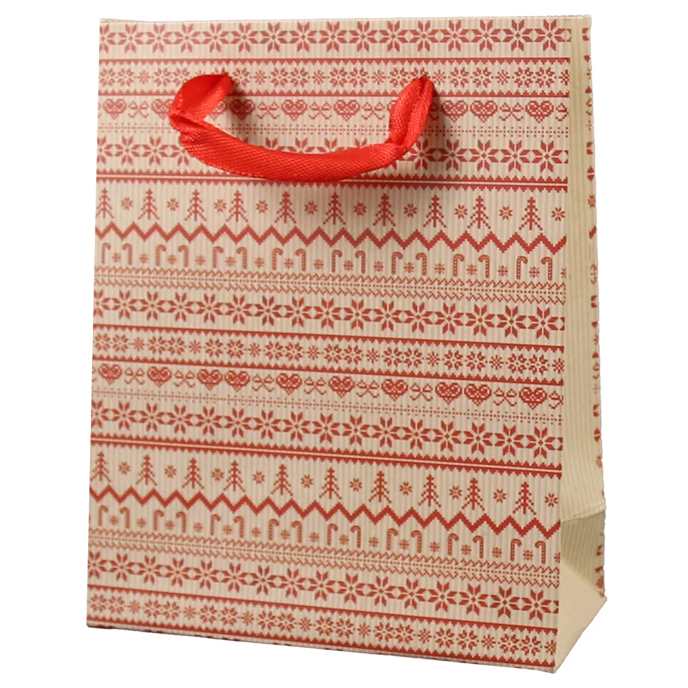 Punga cadou Craciun 11x14 CM, Motive scandinave