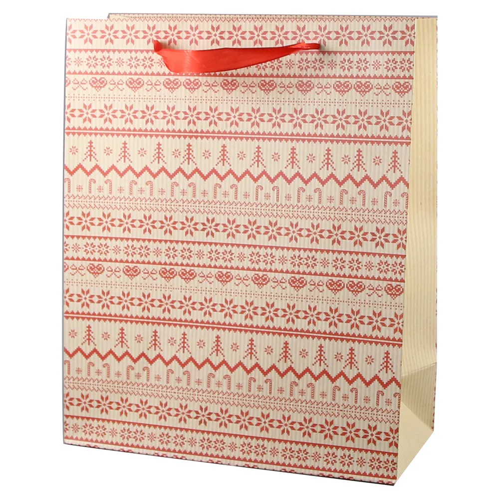 Punga cadou Craciun 26x32 CM, Motive scandinave