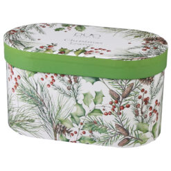 Alternative view of Set 2 cani din portelan, Christmas Leaves, 360 ml, in cutie decorativa, Frunze de Craciun