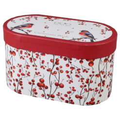 Alternative view of Set 2 cani din portelan, Christmas Birds, 360 ml, in cutie decorativa, Pasari de Craciun