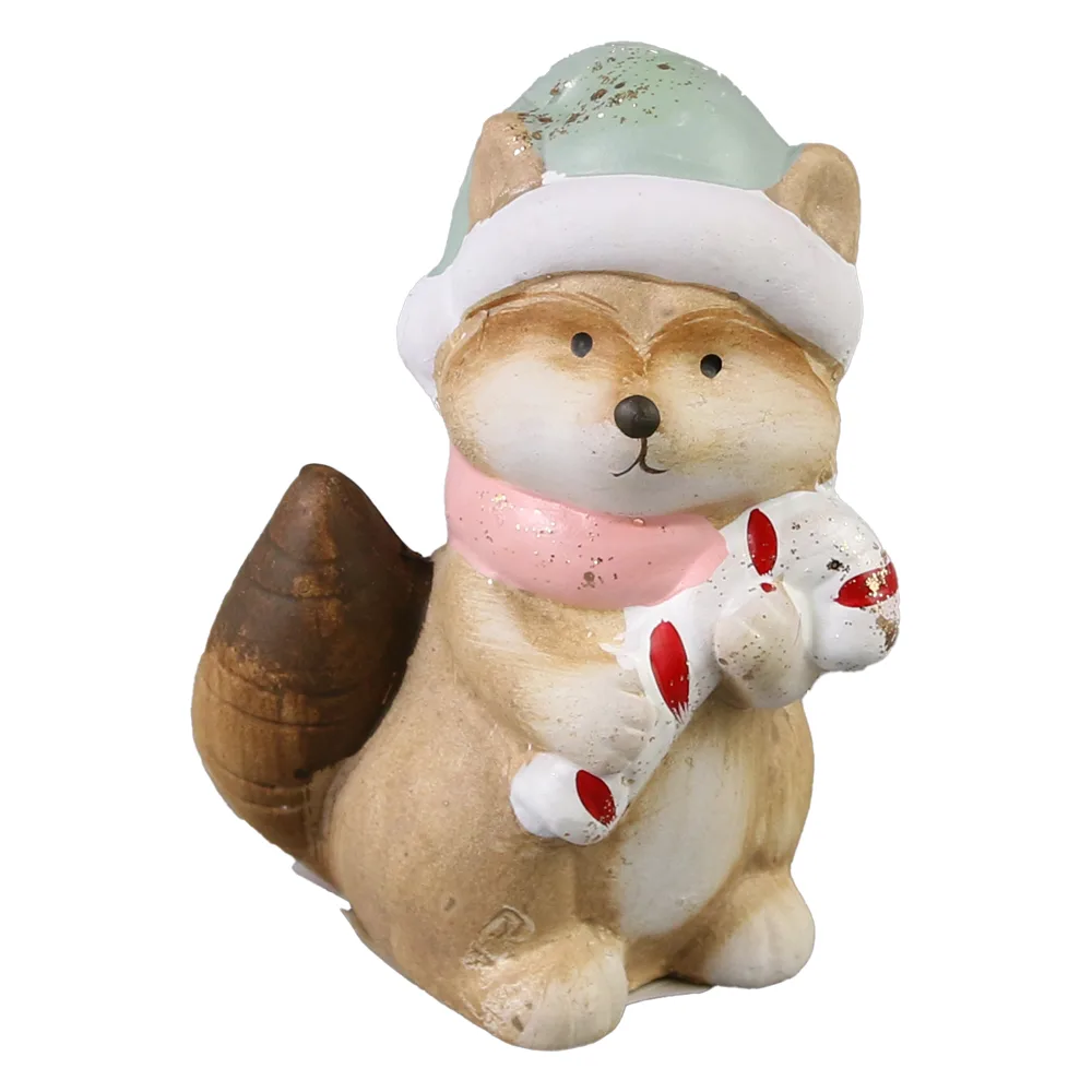 Figurina Vulpe din ceramica 10 CM - imagine 3