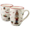 Cana de Craciun din portelan 320 ml, Nutcracker