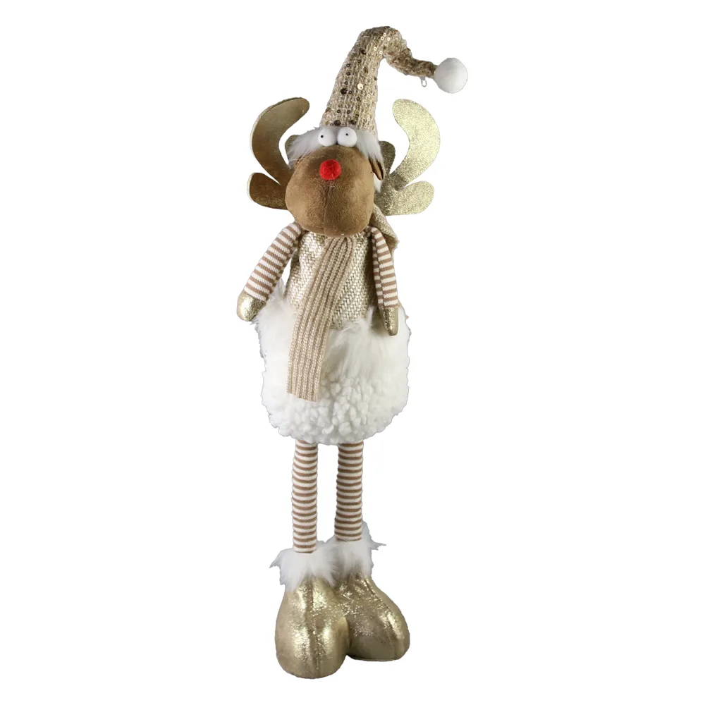 Figurina Ren cu picioare extensibile 60/49 CM, cu paiete