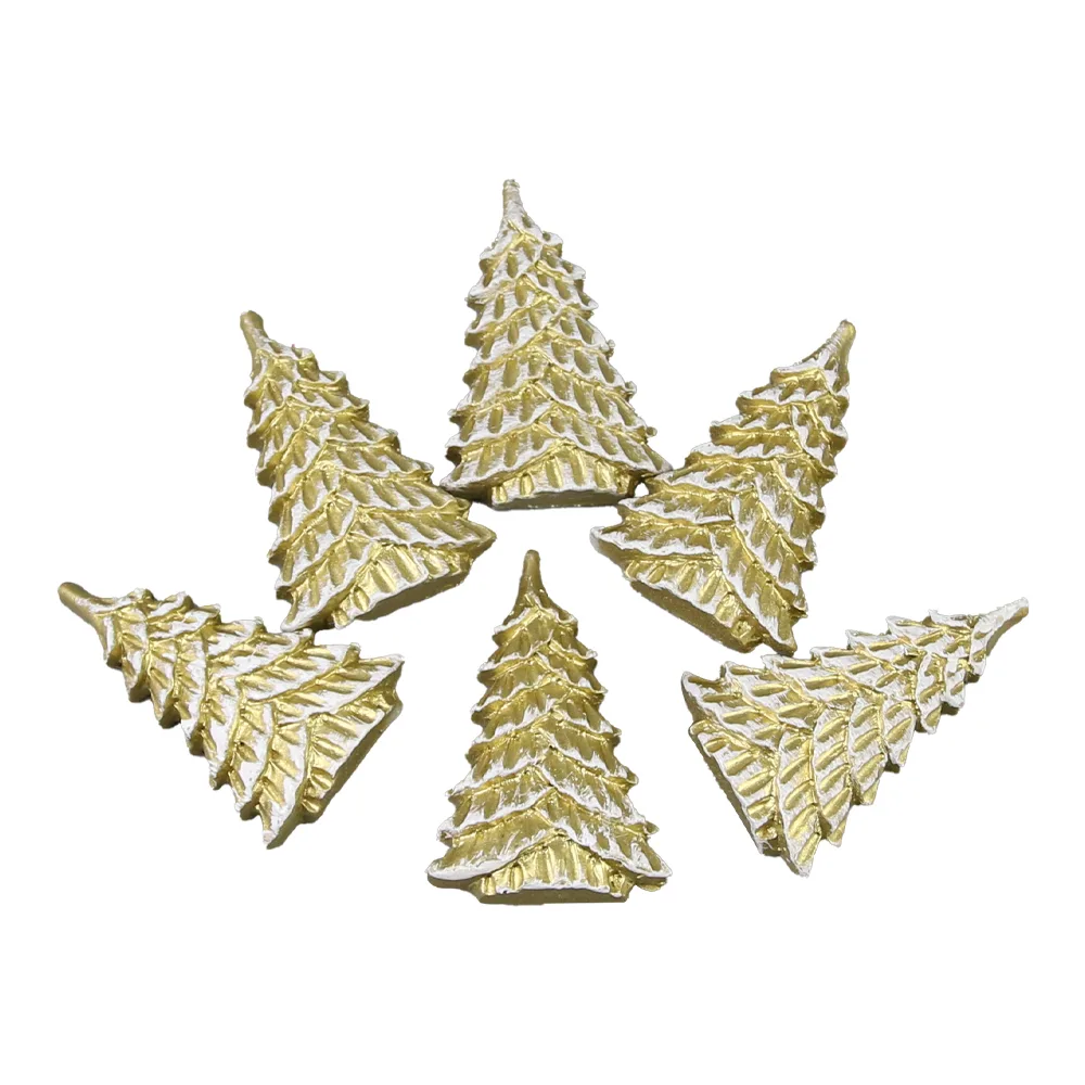 Set 6 brazi din rasina 2.5x4 CM, Auriu, cu a