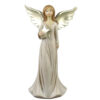 Figurina Inger din rasina aurie 13x21 CM, cu glitter