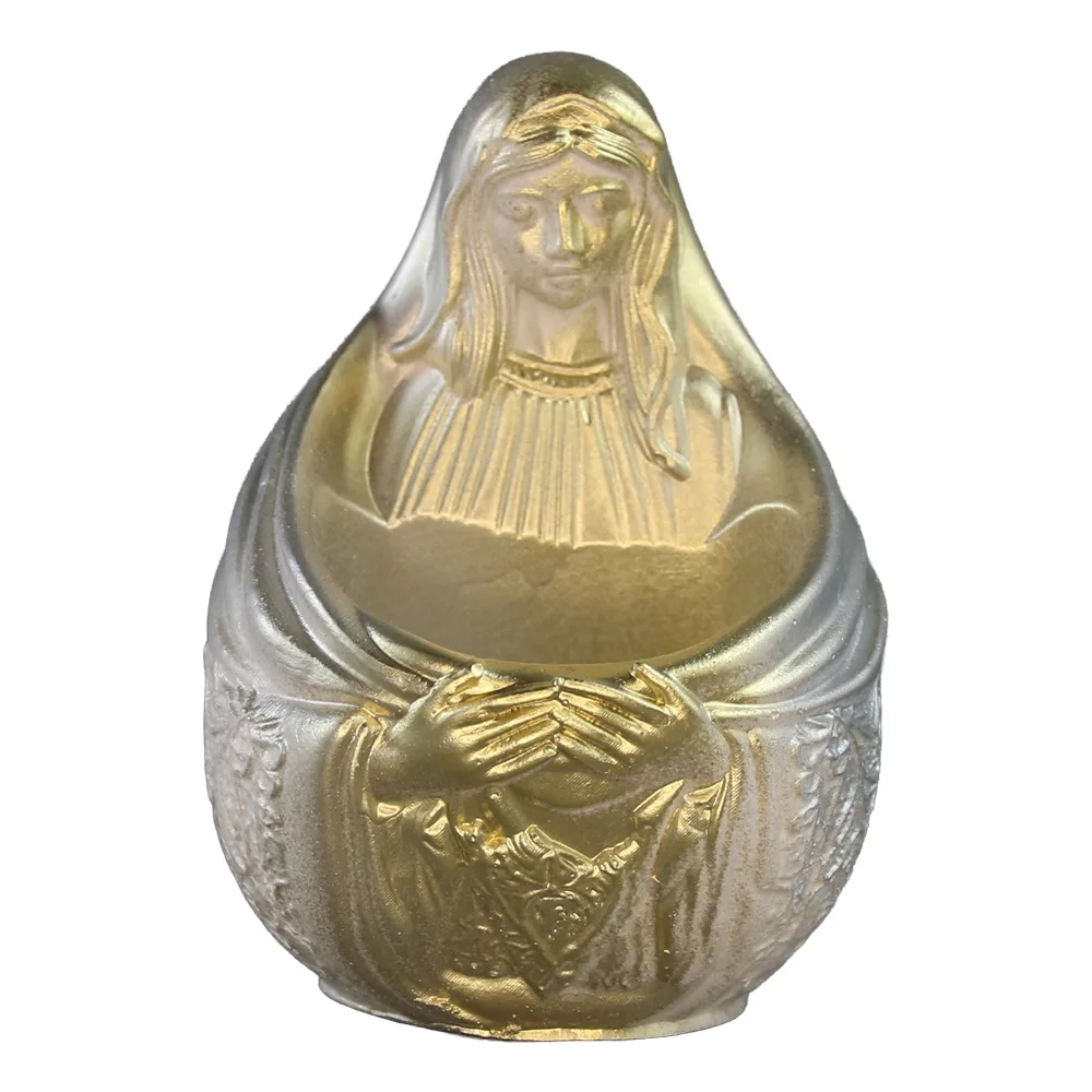 Decoratiune din ipsos pentru apa sfintita 7 x 10 cm Sfanta Maria - imagine 2