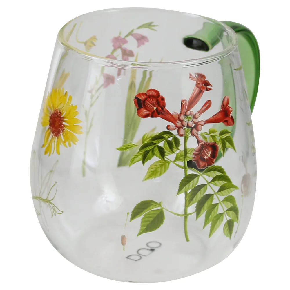 Cana de sticla cu perete dublu, 530 ml, "The colors of nature", in cutie decorativa - imagine 2
