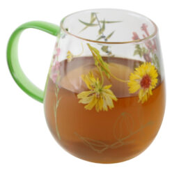 Cana de sticla cu perete dublu, 530 ml, "The colors of nature", in cutie decorativa - imagine 3