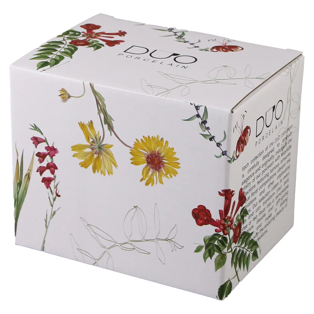 Cana de sticla cu perete dublu, 530 ml, "The colors of nature", in cutie decorativa - imagine 4