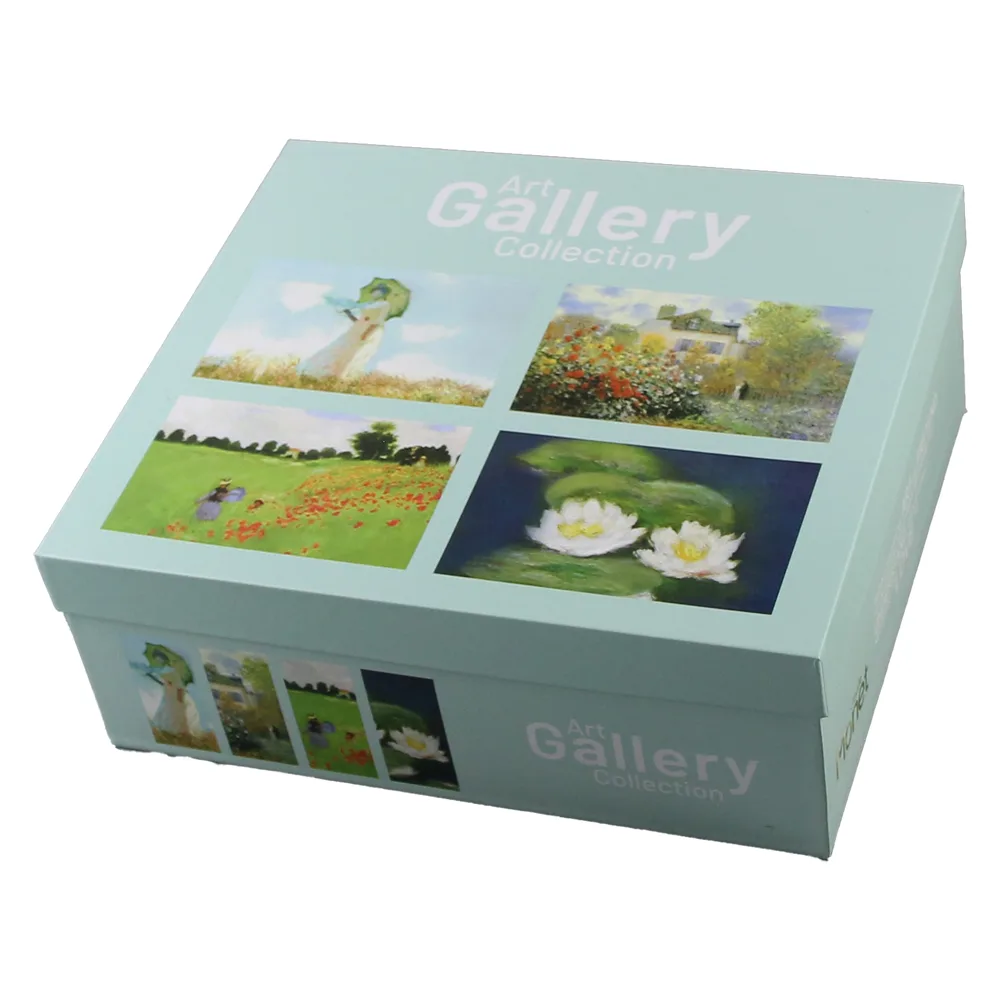 Set 4 cani din portelan 360 ml, "Art Gallery" de Claude Monet - imagine 3