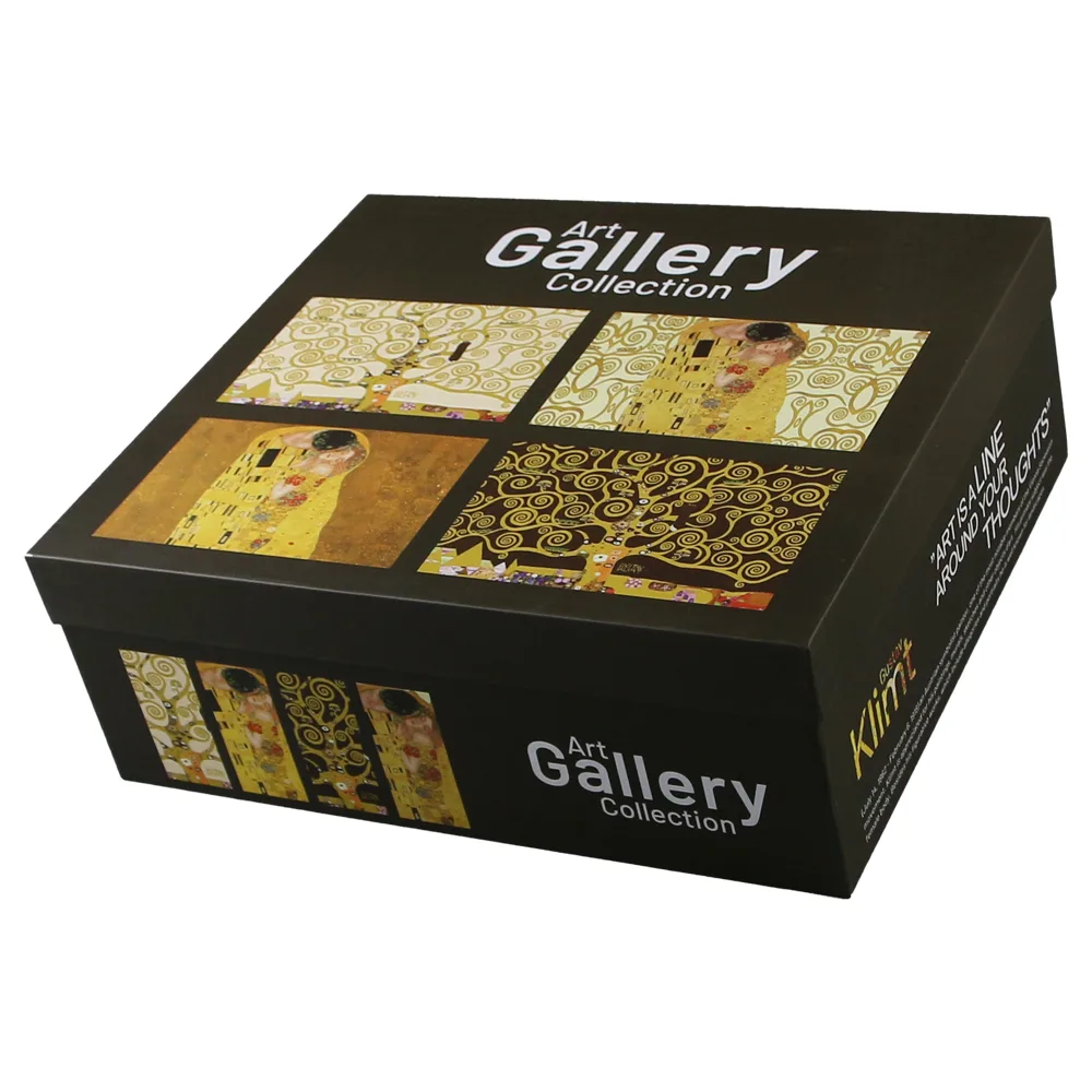 Set 4 cani din portelan 360 ml, "Art Gallery" de Gustav Klimt - imagine 3