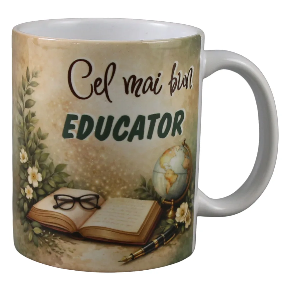 Cana din ceramica "Cel mai bun Educator" 330 ml
