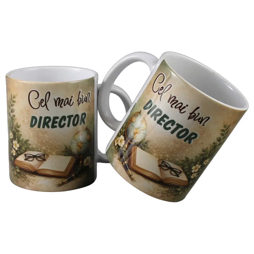 Cana din ceramica "Cel mai bun Director" 330 ml - imagine 2