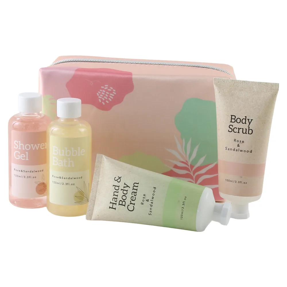 Set ingrijire corp 5 piese Bloom Spring 100 ml, Rose & Sandalwood