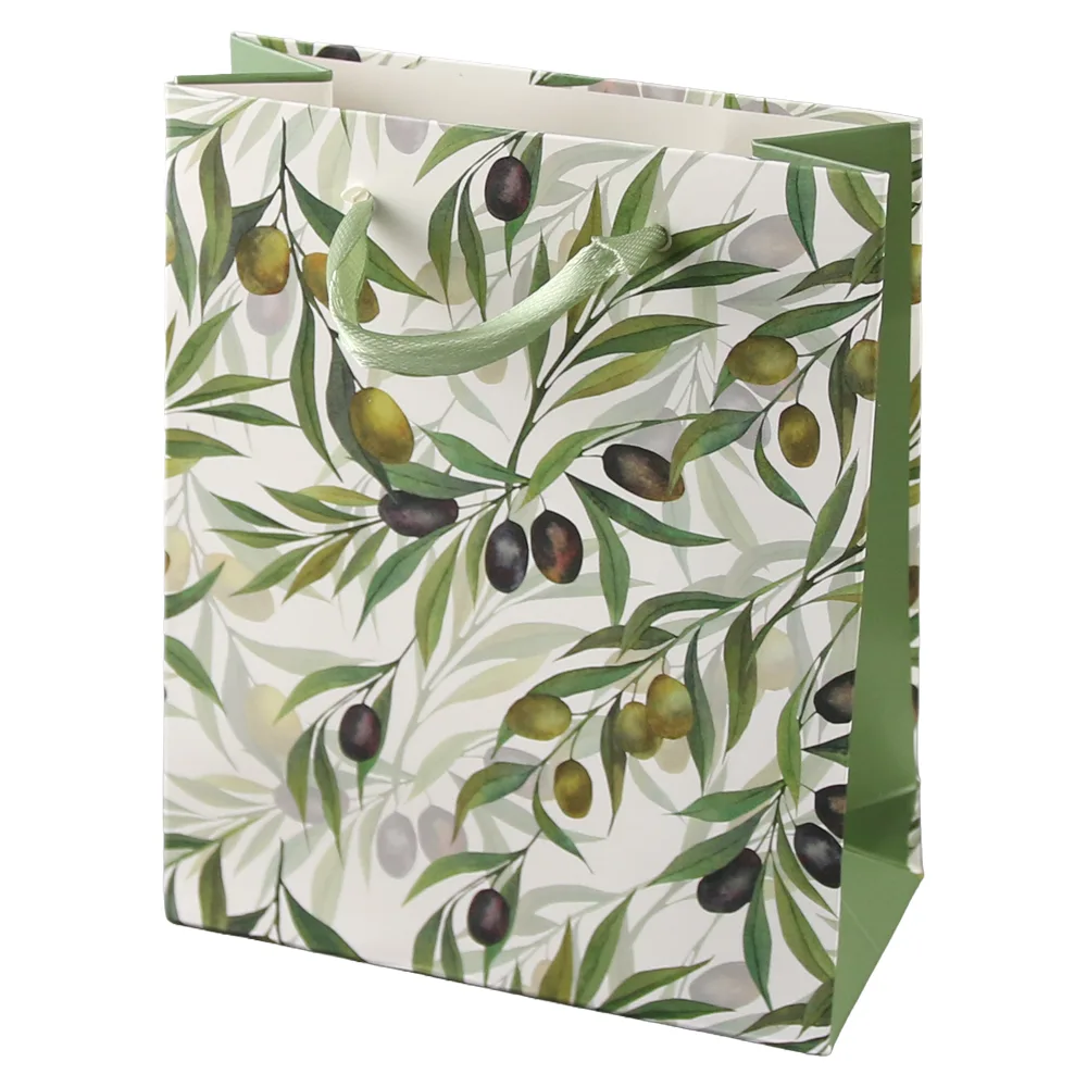 Punga cadou din hartie 11 x 14 cm, Olives