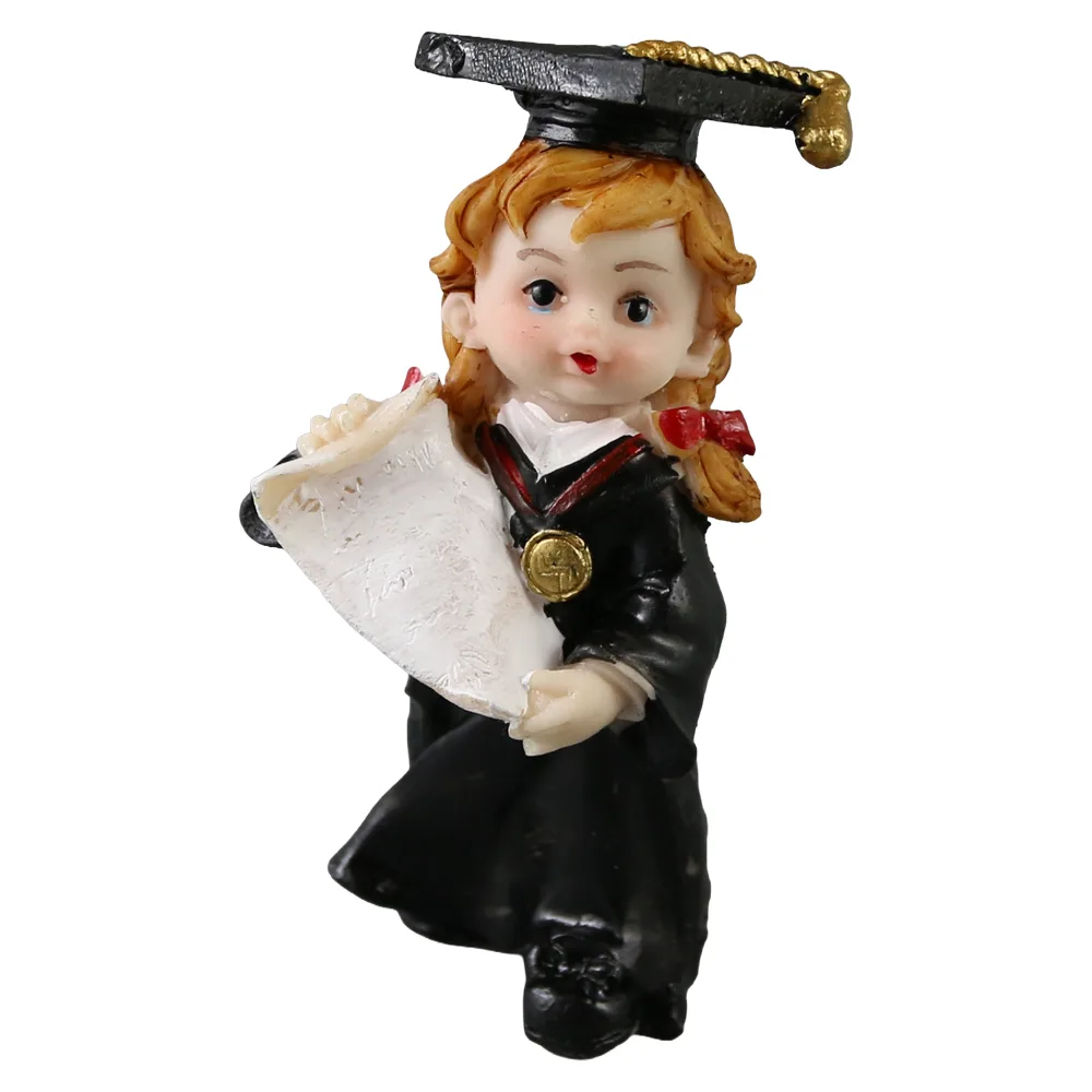 Figurina Absolvent din rasina 11 cm fata/baiat, modele variate - imagine 3