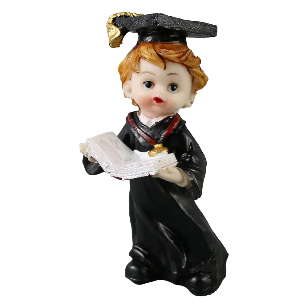 Figurina Absolvent din rasina 11 cm fata/baiat, modele variate - imagine 4